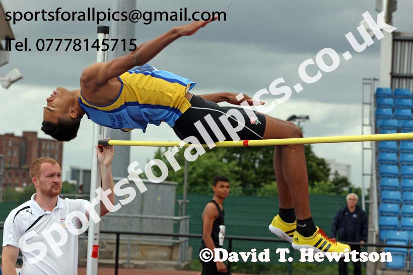 Mens under-20s high jump, Northern Senior and Under-20s Champs., SportsCity, Manchester. Photo: David T. Hewitson/Sports for All Pics